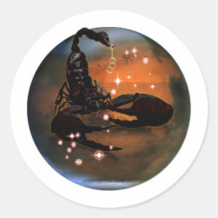 Craft Dungeon Zodiac - Scorpio Ronde Sticker