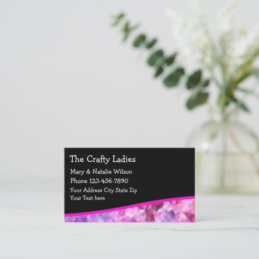 Craft en Hobby Visitekaartje (Staand voorkant)