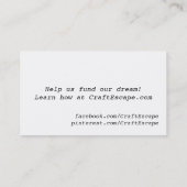Craft Escape Visitekaartjes (Achterkant)