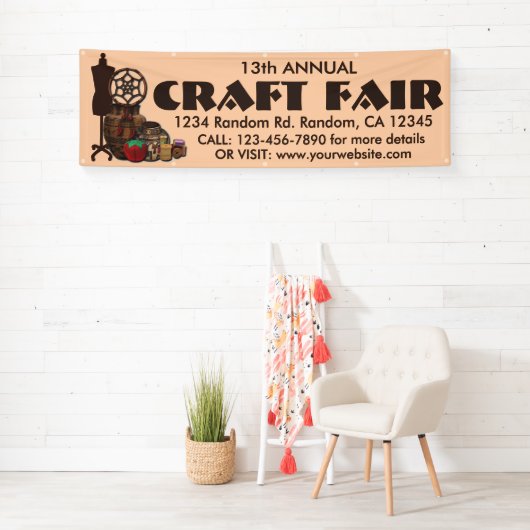  Craft Fair banner-teken Spandoek (Insitu)