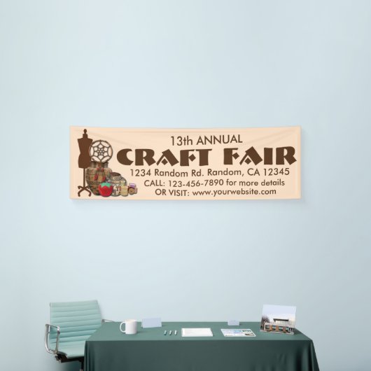  Craft Fair banner-teken Spandoek (Beurs)