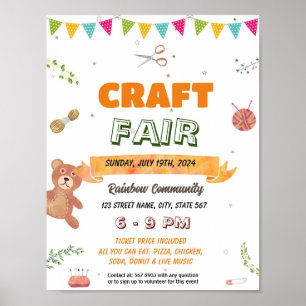 Craft Fair evenement sjabloon Poster