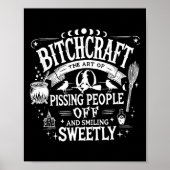 Craft Funny Witch Witchy Spooky Seizoen Gelukkig H Poster (Voorkant)