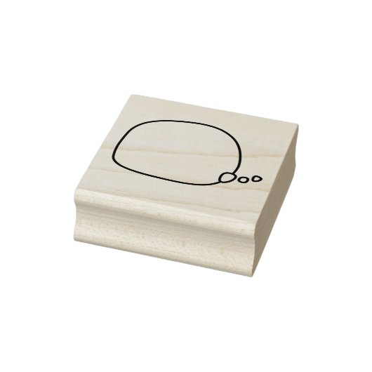 Craft gedachte bubbel of ballon - rechts staart rubberstempel (Stempel)