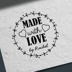 Craft gemaakt met handgemaakte liefdesartikelen rubberstempel