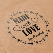 Craft gemaakt met handgemaakte liefdesartikelen rubberstempel