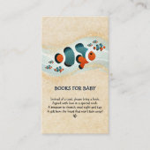 Craft Glitter Clown Fish Nemo Baby shower Informatiekaartje (Voorkant)