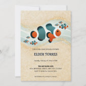 Craft Glitter Clown Fish Nemo Baby shower Kaart (Voorkant)