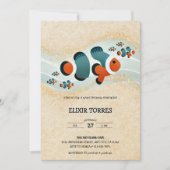 Craft Glitter Clown Fish Nemo Baby shower Kaart (Voorkant)