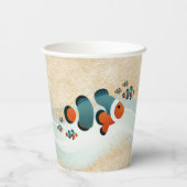 Craft Glitter Clown Fish Nemo Baby shower Papieren Bekers (Achterkant)