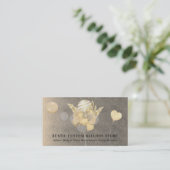 Craft Gold Festive Balloons Party Event Planner Visitekaartje (Staand voorkant)