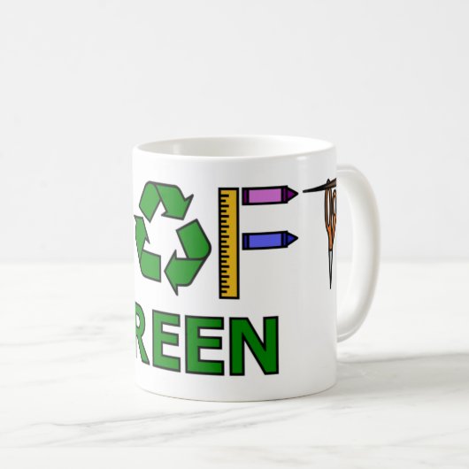 Craft Green Koffiemok (Voorkant rechts)