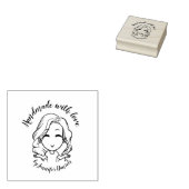 Craft Handgemaakt met liefde, genoemd persoonlijk  Rubberstempel (Gestempeld)