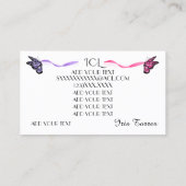 Craft / Handylady Visitekaartje herzien Contactkaartje (Achterkant)