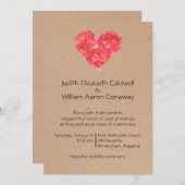 Craft Hearts Weddenschap Kaart (Voorkant / Achterkant)