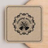 Craft Huis Schoonmaak Service Huishoudster Vierkante Visitekaartje