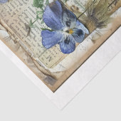 Craft Junk Journal Scrapbook Floral Achtergrond B Tissuepapier (Detail)
