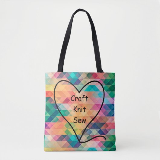 Craft, Knit, Sew Bag Tote Bag (Voorkant)
