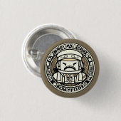 Craft logo mascotte ronde button 3,2 cm (Voorkant /achterkant)