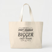 Craft Lover niet Craft Hoarder heeft grotere ruimt Grote Tote Bag (Voorkant)