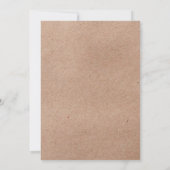 Craft Paper Rocking Horse Baby Shower Invitation Kaart (Achterkant)