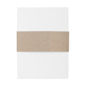 Craft Paper-script | Weddenschap Belly Band Uitnodigingen Wikkel (Achterkant Voorbeeld)