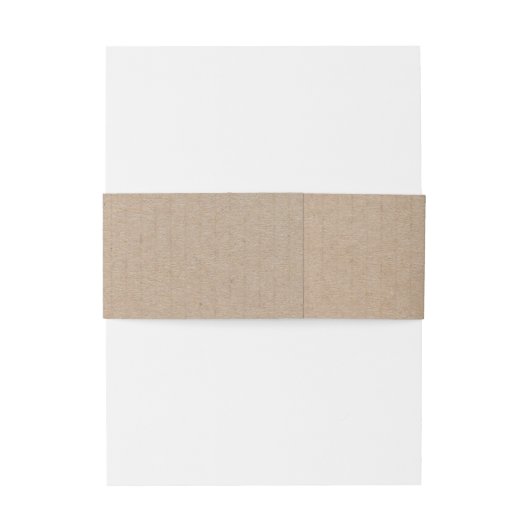 Craft Paper-script | Weddenschap Belly Band Uitnodigingen Wikkel (Achterkant Voorbeeld)