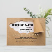 Craft Paper Surprise Birthday Kaart (Staand voorkant)