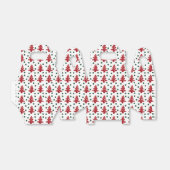 Craft Red kerstbomen Button Baubles Bedankdoosjes (Uitgevouwen)