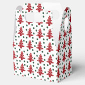 Craft Red kerstbomen Button Baubles Bedankdoosjes (Geopend)