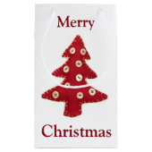 Craft Red kerstbomen Button Baubles Klein Cadeauzakje (Achterkant)