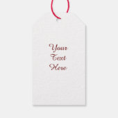 Craft Red kerstboom met Button Baubles Cadeaulabel (Achterkant)