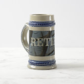 Craft Retirement Ceramic Beer Stein Bierpul (Voorkant links)