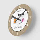 Craft Room Specialized Beige Rim  Ronde Klok (Hoek)