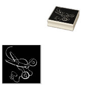 Craft Scissors Outline Tas Rubber Stamp Rubberstempel (Gestempeld)