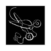 Craft Scissors Outline Tas Rubber Stamp Rubberstempel (Afrduk)