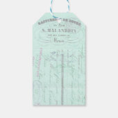 Craft Scrapbooking Kraft Franse Bloemenvlinder Cadeaulabel (Achterkant)