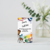 Craft Shop Verf Kunstenaarswerkplaats kinder Visitekaartje (Staand voorkant)