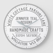 Craft Shop Wall Clock Grote Klok (Voorkant)