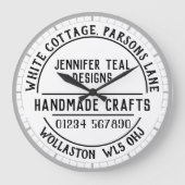 Craft Shop Wall Clock Grote Klok (Voorkant)