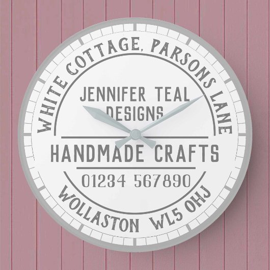 Craft Shop Wall Clock Grote Klok