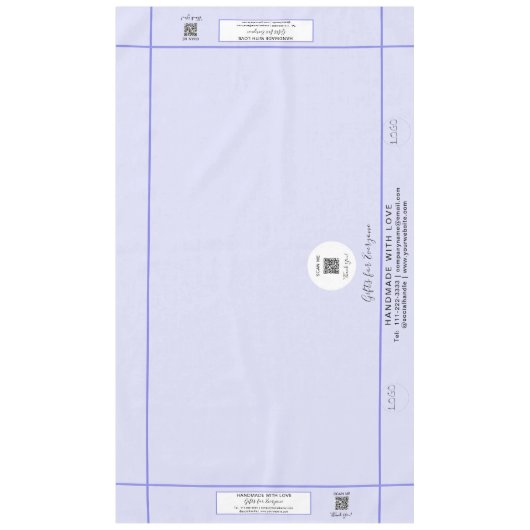 Craft Show Lavendel 60 x 104 QR Code Tafelkleed (Voorkant)