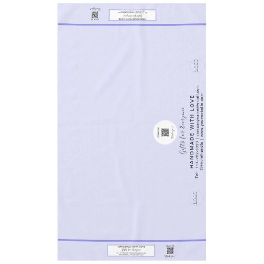 Craft Show Lavendel 60 x 104 QR Code Tafelkleed (Voorkant)