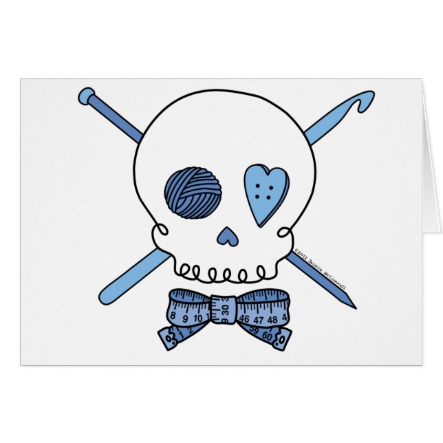 Craft Skull (blauw) (Voorkant Horizontaal)