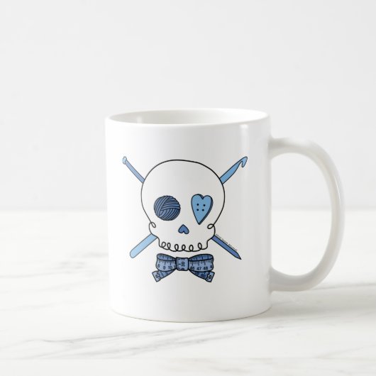 Craft Skull (blauw) Koffiemok (Rechts)