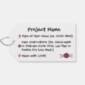 Craft Skull - Breien & Haak (Haarstrik) Cadeaulabel (Achterkant Horizontaal)