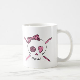 Craft Skull (roze) Koffiemok