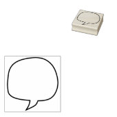 Craft spraak bubbel of ballon rubberstempel (Gestempeld)