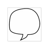 Craft spraak bubbel of ballon rubberstempel (Afrduk)