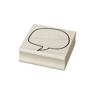 Craft spraak bubbel of ballon rubberstempel